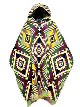 Alpaca Poncho Hoodie - Geometrics