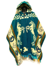 Alpaca Poncho Hoodie - Wild Horse