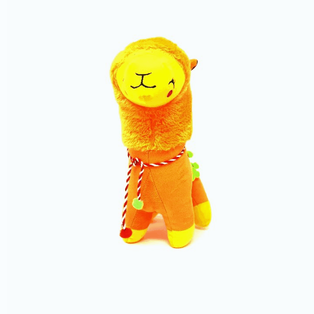 Yellow llama top stuffed animal